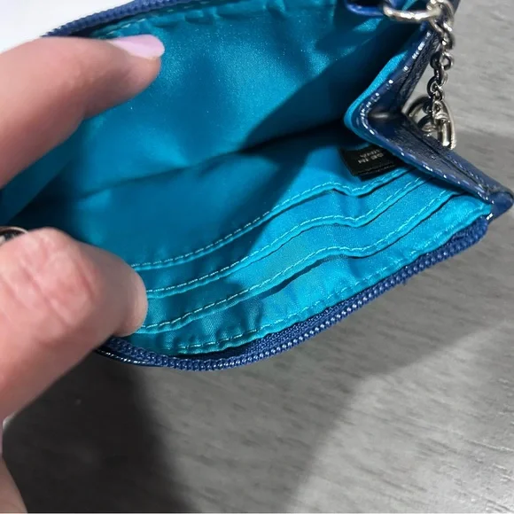 Vibrant Coach Poppy Wristlet card/key wallet - Picture 8 of 9